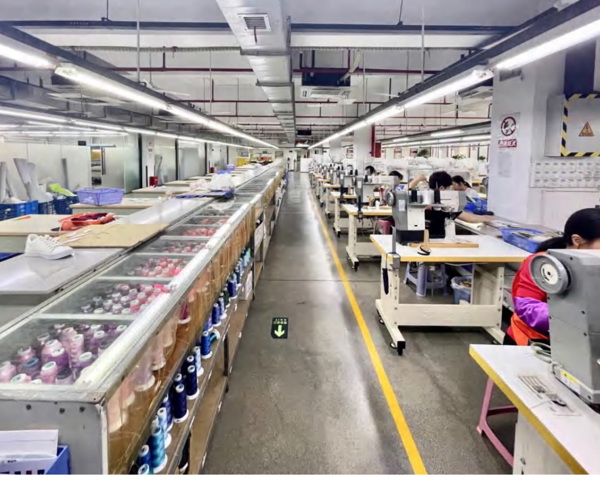 QVO shoes Core factory JZ, DEVELOPMENT CENTER AND SAMPLE-MAKING CAPABILITIES Stitching Workshop